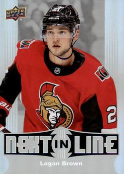#NL-8 Logan Brown - Ottawa Senators - 2017-18 Upper Deck Overtime - Next in Line Hockey