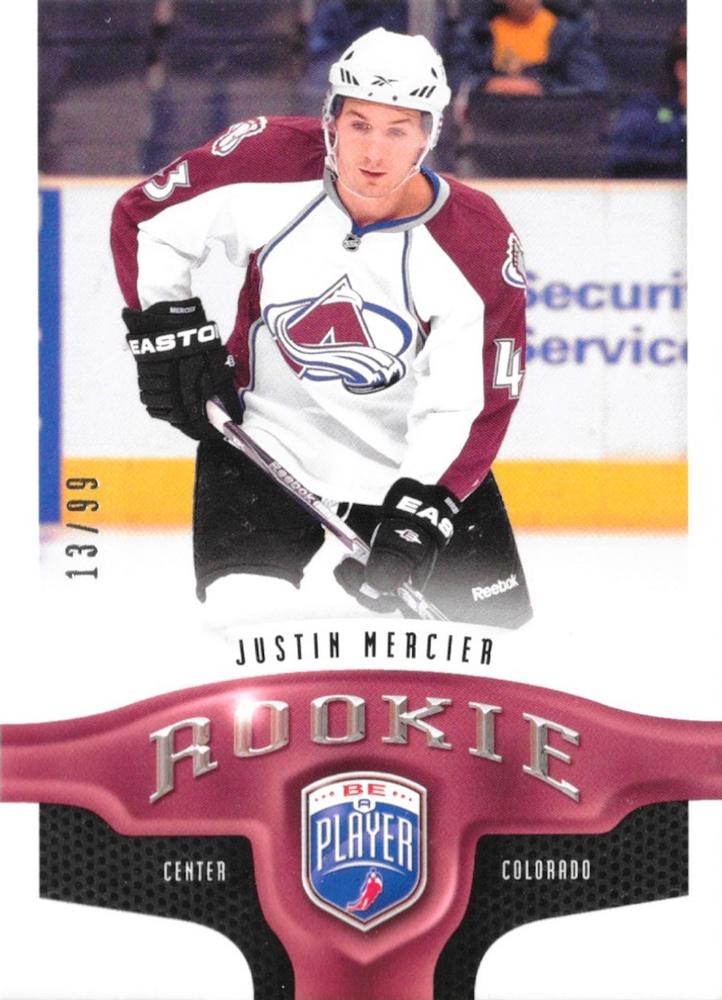#340 Justin Mercier - Colorado Avalanche - 2009-10 Upper Deck Be A Player Hockey