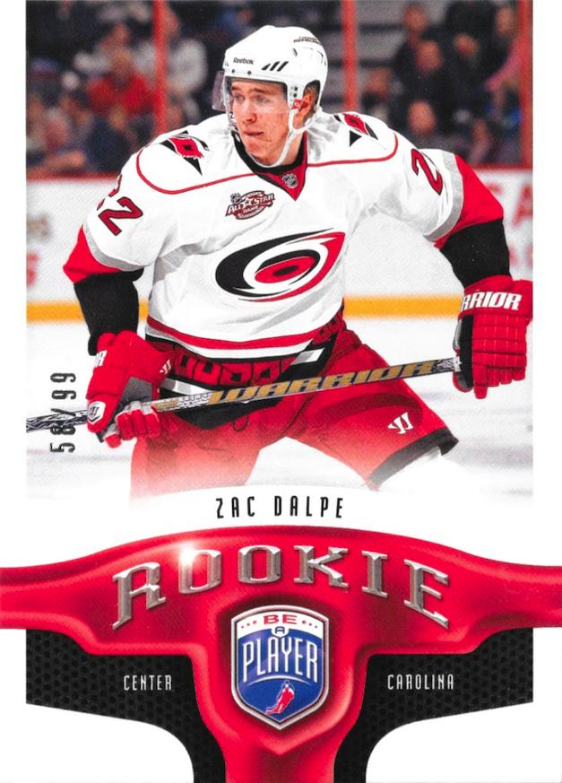 #352 Zac Dalpe - Carolina Hurricanes - 2009-10 Upper Deck Be A Player Hockey