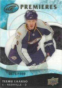 #107 Teemu Laakso - Nashville Predators - 2009-10 Upper Deck Ice Hockey