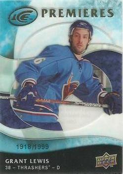 #109 Grant Lewis - Atlanta Thrashers - 2009-10 Upper Deck Ice Hockey