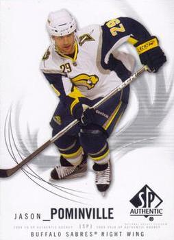 #25 Jason Pominville - Buffalo Sabres - 2009-10 SP Authentic Hockey