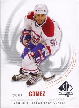 #47 Scott Gomez - Montreal Canadiens - 2009-10 SP Authentic Hockey