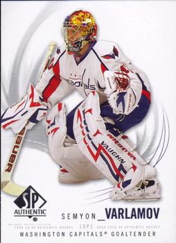 #98 Semyon Varlamov - Washington Capitals - 2009-10 SP Authentic Hockey