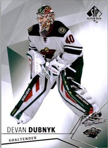 #100 Devan Dubnyk - Minnesota Wild - 2015-16 SP Authentic Hockey