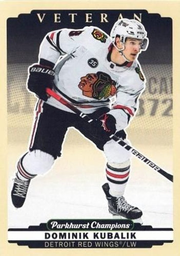 #100 Dominik Kubalik - Detroit Red Wings - 2022-23 Parkhurst Champions Hockey