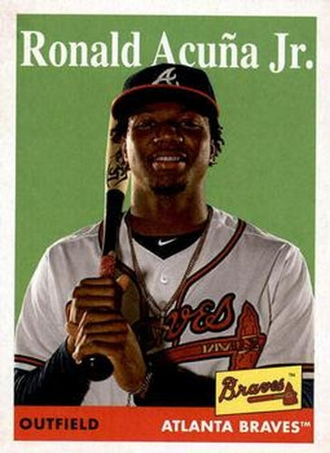 #100 Ronald Acuña Jr. - Atlanta Braves - 2019 Topps Archives Baseball