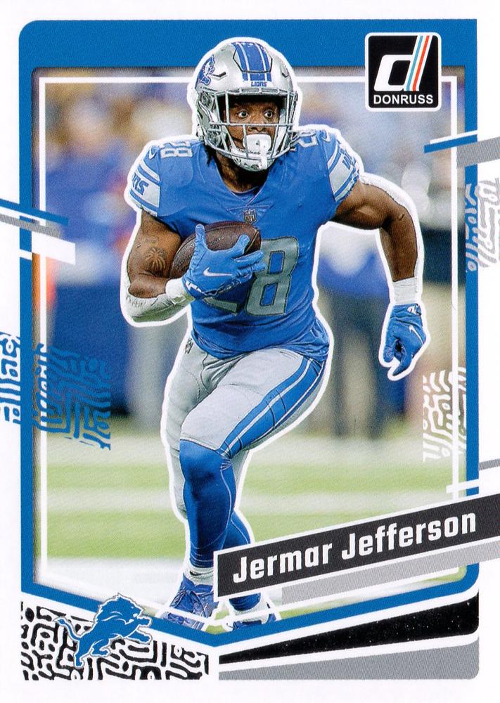#100 Jermar Jefferson - Detroit Lions - 2023 Donruss Football
