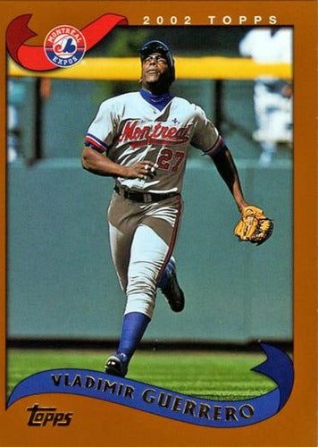 #100 Vladimir Guerrero - Montreal Expos - 2002 Topps Baseball