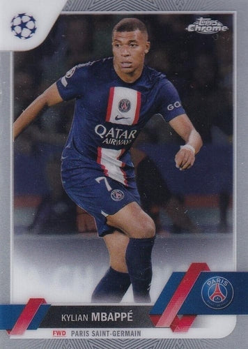 #100 Kylian Mbappé - Paris Saint-Germain - 2022-23 Topps Chrome UEFA Club Competitions Soccer