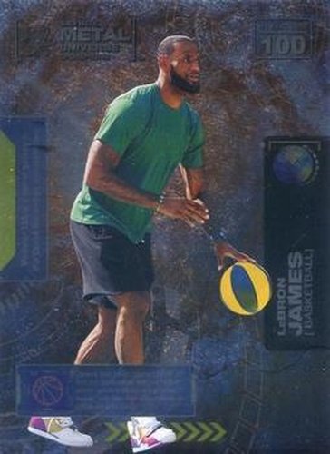 #100 LeBron James - 2021 SkyBox Metal Universe Champions