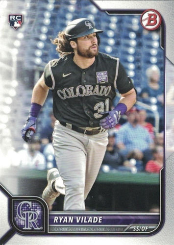 #100 Ryan Vilade - Colorado Rockies - 2022 Bowman Baseball