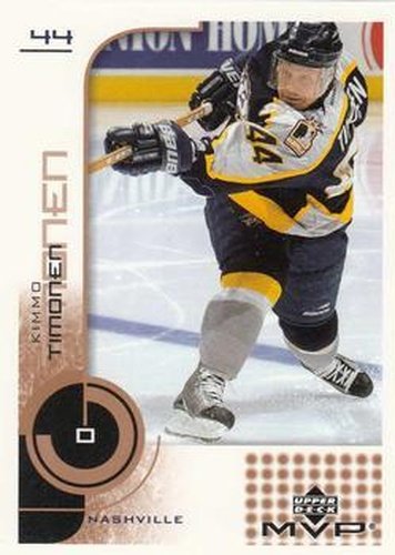 #100 Kimmo Timonen - Nashville Predators - 2002-03 Upper Deck MVP Hockey