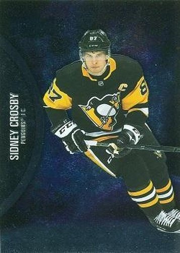 #100 Sidney Crosby - Pittsburgh Penguins - 2021-22 Skybox Metal Universe Hockey