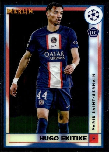 #100 Hugo Ekitike - Paris Saint-Germain - 2022-23 Merlin Chrome UEFA Club Competitions Soccer