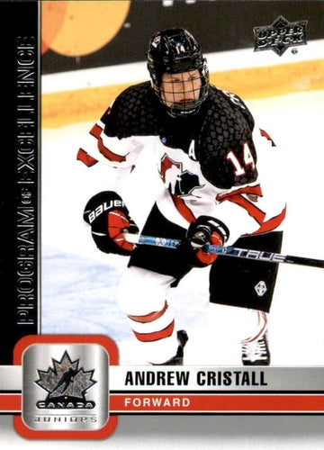 #101 Andrew Cristall - Canada - 2023 Upper Deck Team Canada Juniors Hockey