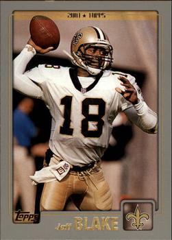 #101 Jeff Blake - New Orleans Saints - 2001 Topps Football
