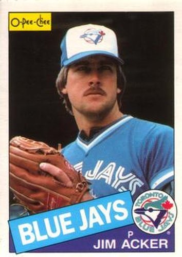 #101 Jim Acker - Toronto Blue Jays - 1985 O-Pee-Chee Baseball
