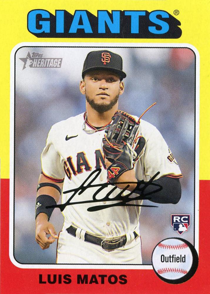 #101 Luis Matos - San Francisco Giants - 2024 Topps Heritage Baseball