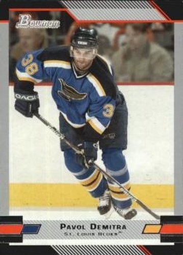 #101 Pavol Demitra - St. Louis Blues - 2003-04 Bowman Draft Picks and Prospects Hockey