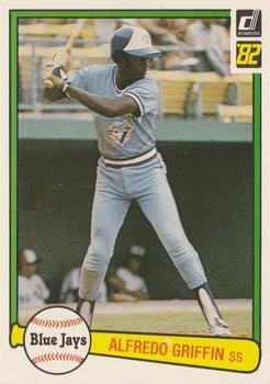 #101 Alfredo Griffin - Toronto Blue Jays - 1982 Donruss Baseball