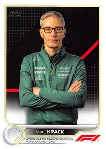 #101 Mike Krack - Aston Martin Aramco Cognizant Formula One Team - 2022 Topps Formula 1 Racing