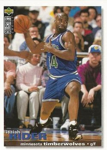 #101 Isaiah Rider - Minnesota Timberwolves - 1995-96 Collector's Choice Basketball
