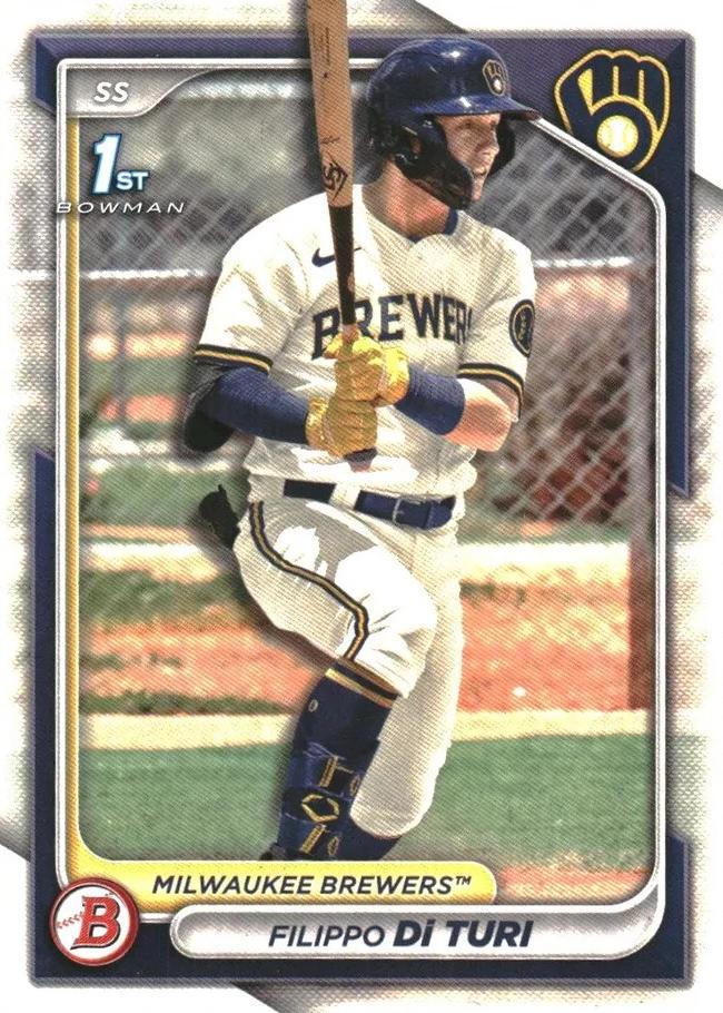 #BP-101 Filippo Di Turi - Milwaukee Brewers - 2024 Bowman - Prospects Baseball