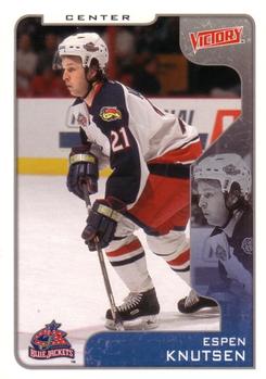 #101 Espen Knutsen - Columbus Blue Jackets - 2001-02 Upper Deck Victory Hockey