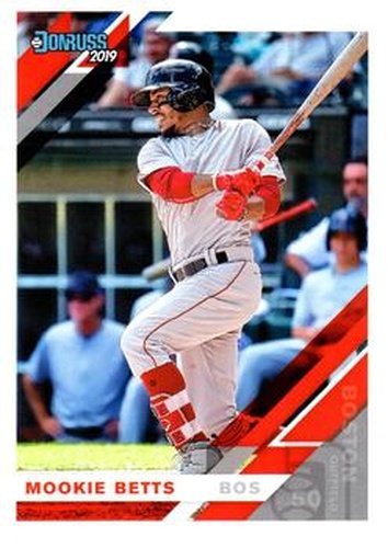 #101a Mookie Betts - Boston Red Sox - 2019 Donruss Baseball