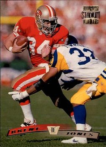#102 Brent Jones - San Francisco 49ers - 1996 Stadium Club Football
