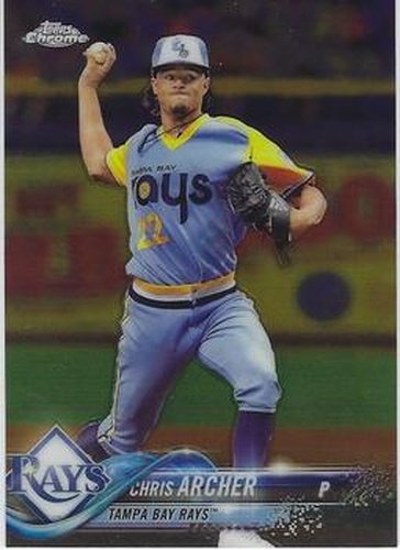 #102 Chris Archer - Tampa Bay Rays - 2018 Topps Chrome Baseball