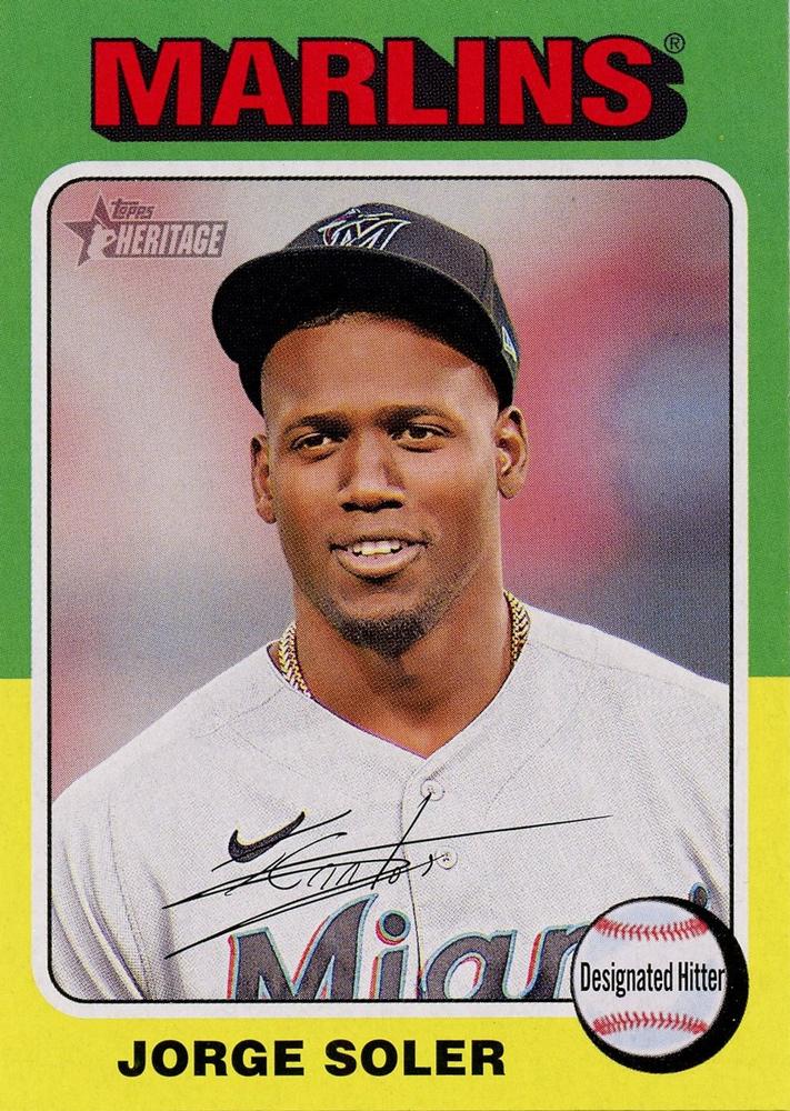 #102 Jorge Soler - Miami Marlins - 2024 Topps Heritage Baseball