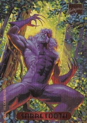 #102 Sabretooth - 1994 Fleer Marvel Masterpieces Hildebrandt Brothers