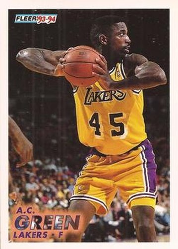 #102 A.C. Green - Los Angeles Lakers - 1993-94 Fleer Basketball