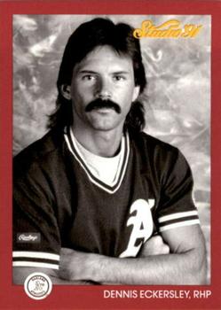 #102 Dennis Eckersley - Oakland Athletics - 1991 Studio Baseball