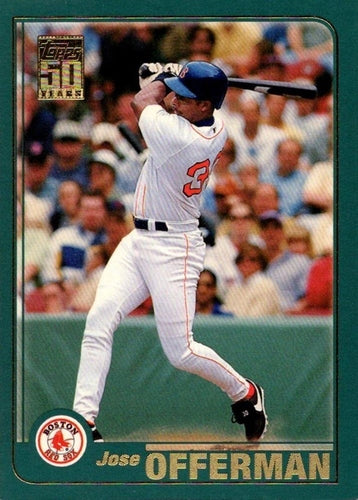 #102 Jose Offerman - Boston Red Sox - 2001 Topps Baseball