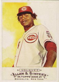 #102 Edinson Volquez - Cincinnati Reds - 2009 Topps Allen & Ginter Baseball