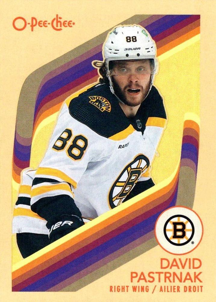 #103 David Pastrnak - Boston Bruins - 2023-24 O-Pee-Chee - Retro Hockey