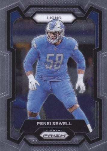 #103 Penei Sewell - Detroit Lions - 2023 Panini Prizm Football