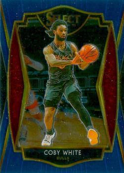 #103 Coby White - Chicago Bulls - 2020-21 Panini Select - Blue Basketball