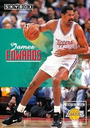 #103 James Edwards - Los Angeles Lakers - 1992-93 SkyBox Basketball