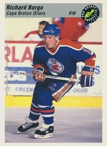 #103 Richard Borgo - Cape Breton Oilers - 1993 Classic Pro Prospects Hockey