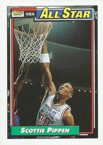 #103 Scottie Pippen - Chicago Bulls - 1992-93 Topps Basketball