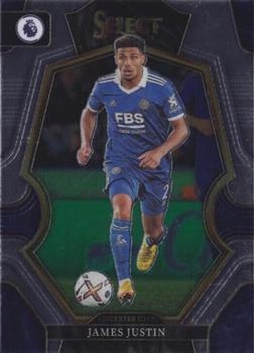 #103 James Justin - Leicester City - 2022-23 Panini Select Premier League Soccer
