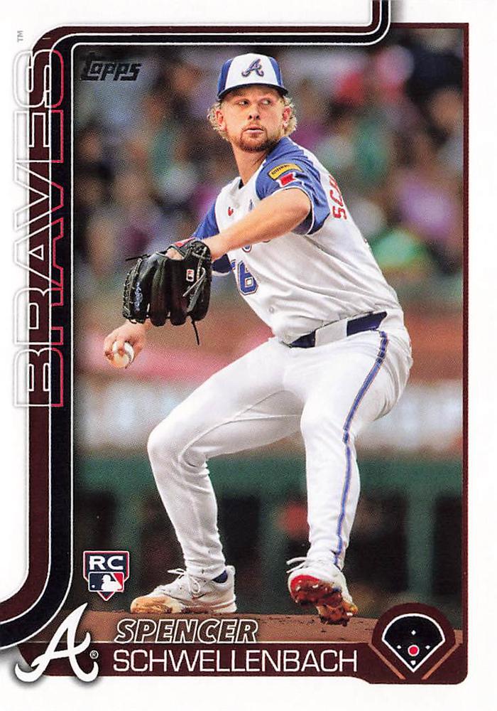 #103 Spencer Schwellenbach - Atlanta Braves - 2025 Topps Baseball