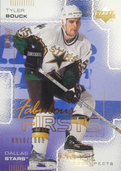 #103 Tyler Bouck - Dallas Stars - 2000-01 Upper Deck Pros & Prospects Hockey