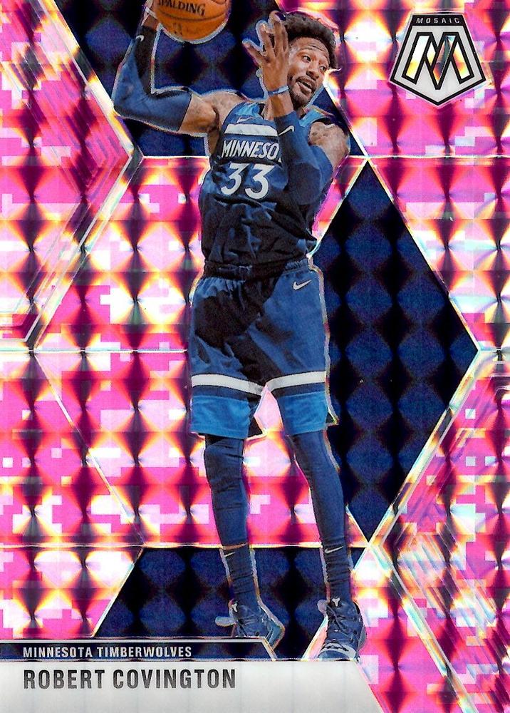 #103 Robert Covington - Minnesota Timberwolves - 2019-20 Panini Mosaic - Camo Pink Basketball