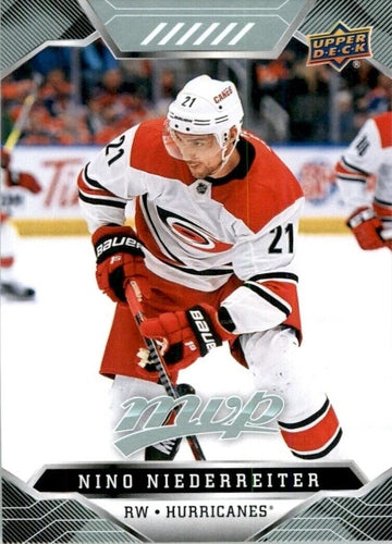 #104 Nino Niederreiter - Carolina Hurricanes - 2019-20 Upper Deck MVP Hockey