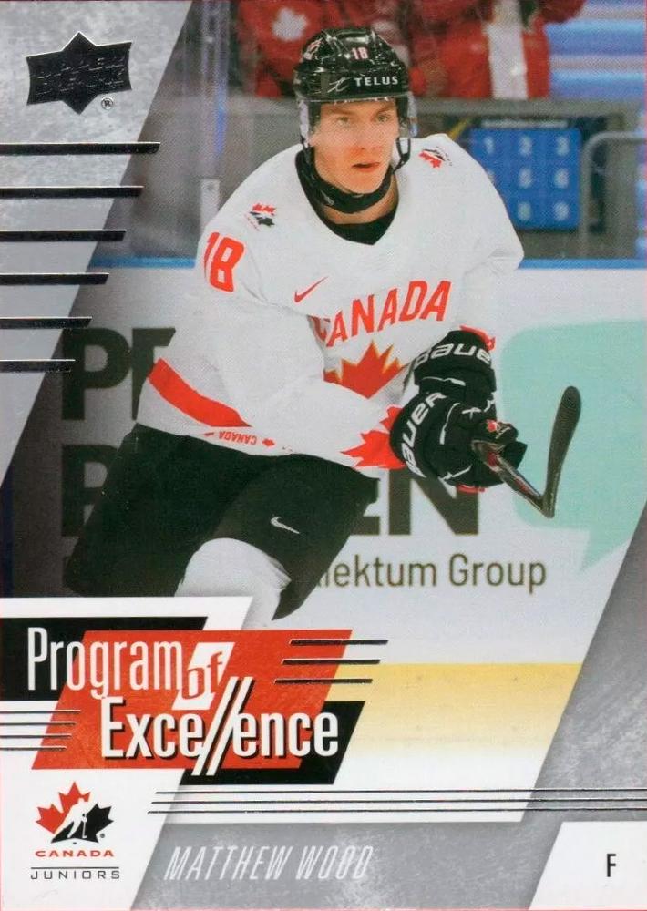 #104 Matthew Wood - Canada - 2024 Upper Deck Team Canada Juniors Hockey